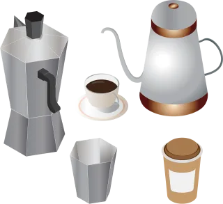 Coffee Coffee pots Coffee making Stickdatei