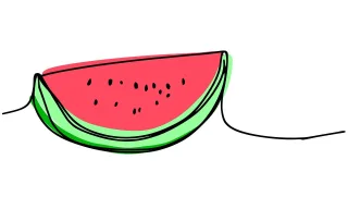 Sweet Fruit Melon Stickdatei