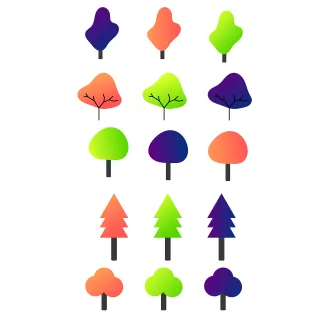 Trees Nature Forest Stickdatei