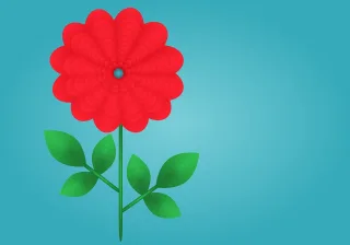 Flower Nature Red flower Stickdatei