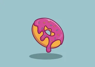 Donut Sweets Icing Stickdatei
