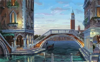 River Painting Low poly Stickdatei
