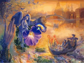 Fantasy Wonderland Painting Stickdatei