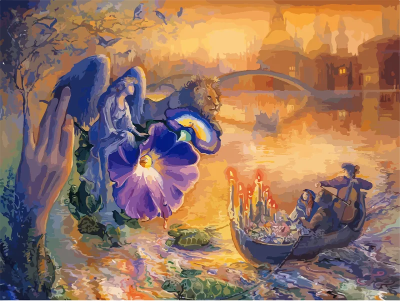Fantasy Wonderland Painting Stickdatei – Weihnachten
