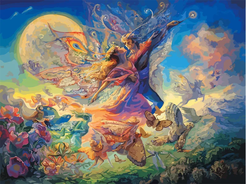Fantasy Wonderland Painting Stickdatei – Weihnachten