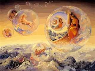 Fantasy Wonderland Painting Stickdatei