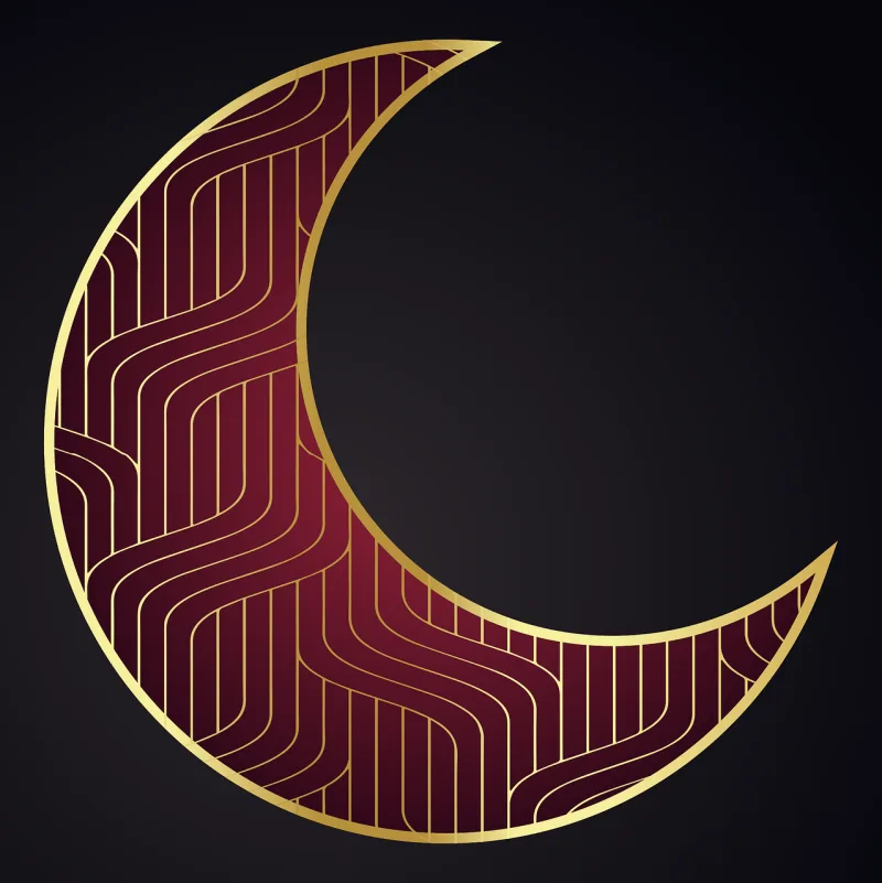Crescent moon Beautiful wallpaper Islamic art Stickdatei – Natur