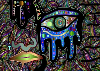 Abstract Graffiti Doodle Stickdatei