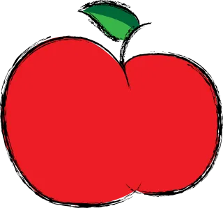 Apple Red Fruit Stickdatei