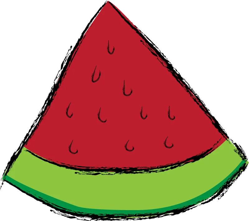 Watermelon Red Green Stickdatei – Essen & Trinken