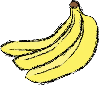 Banana Yellow Fruit Stickdatei