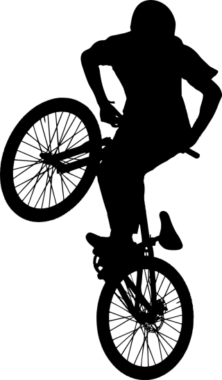 Bicycle Bike Silhouette Stickdatei