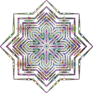 Star Geometric Abstract Stickdatei