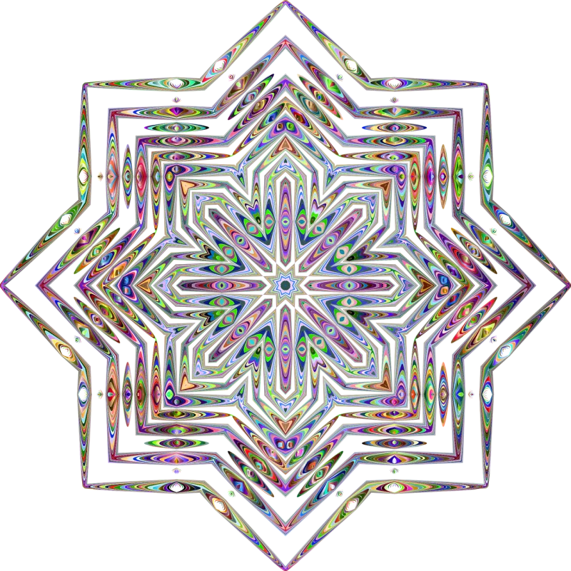 Star Geometric Abstract Stickdatei – Weihnachten