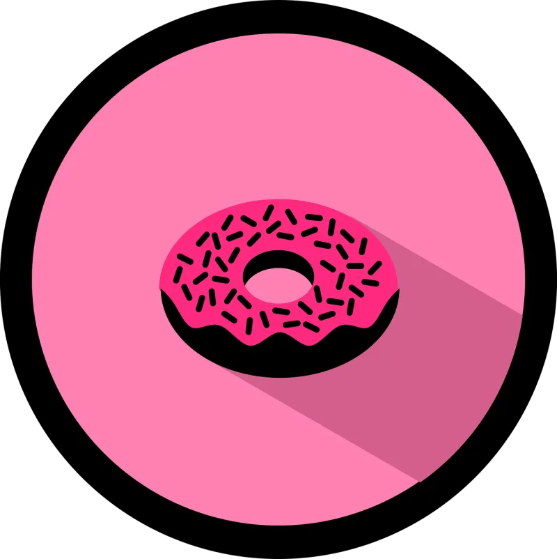 Donut Pastry Dessert Stickdatei – Essen & Trinken