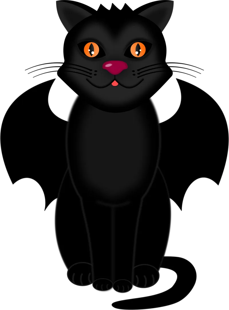 Cat Bat wings Cartoon Stickdatei – Tiere