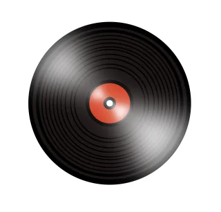 Music Vinyl Record Stickdatei – Musik