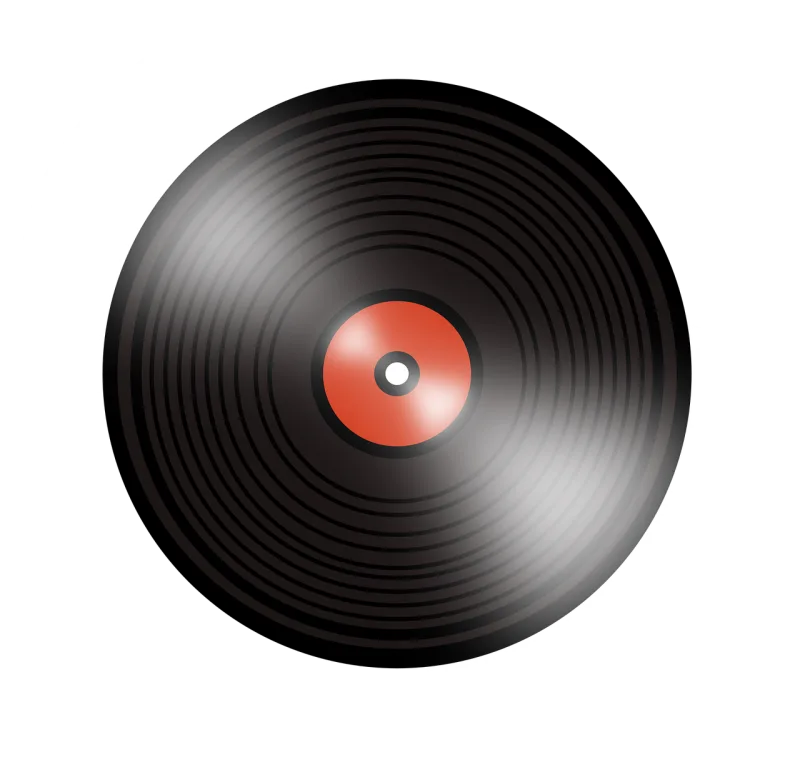 Music Vinyl Record Stickdatei – Musik