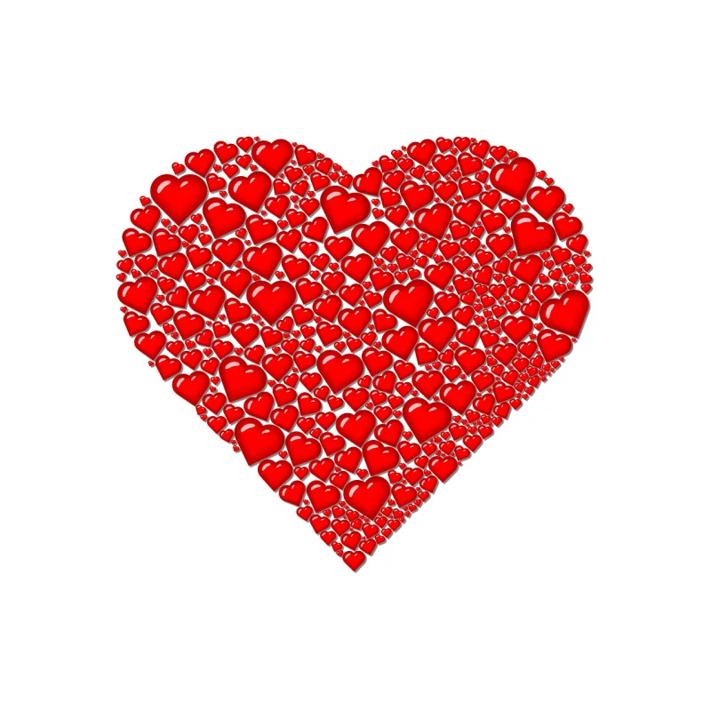 Hearts Love Romantic Stickdatei – Herzen & Liebe
