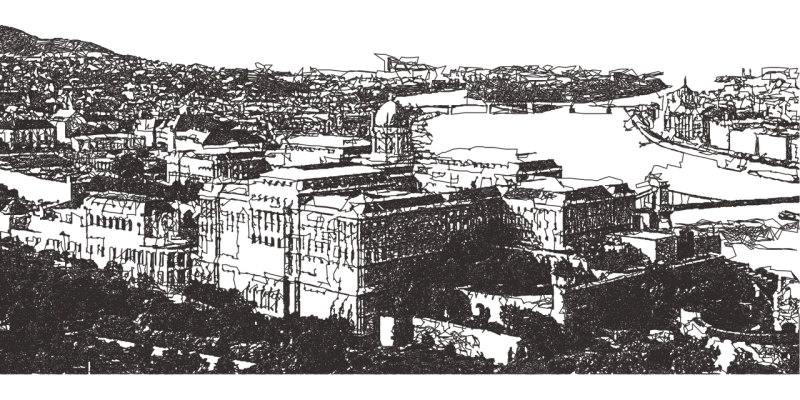 Budapest Drawing Architecture Stickdatei – Kinder