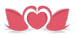 Swans Love Heart Stickdatei