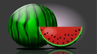 Watermelon Melon Fruit Stickdatei