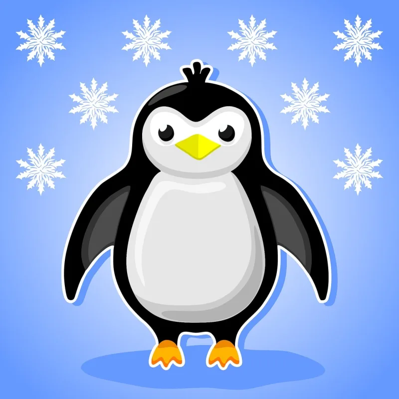 Penguin Snow Cute Stickdatei – Weihnachten