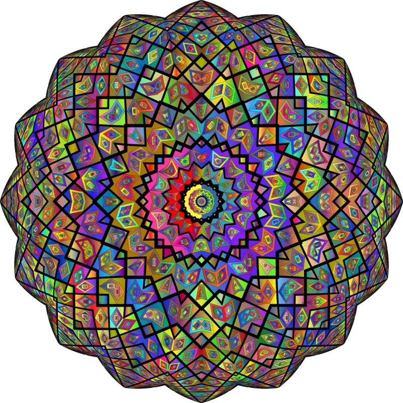 Mandala Nature Rosette Stickdatei – Kinder