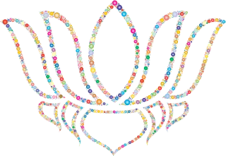 Lotus Flower Geometric Stickdatei