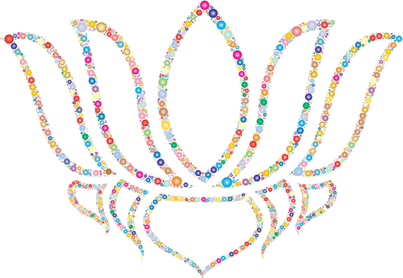 Lotus Flower Geometric Stickdatei – Blumen