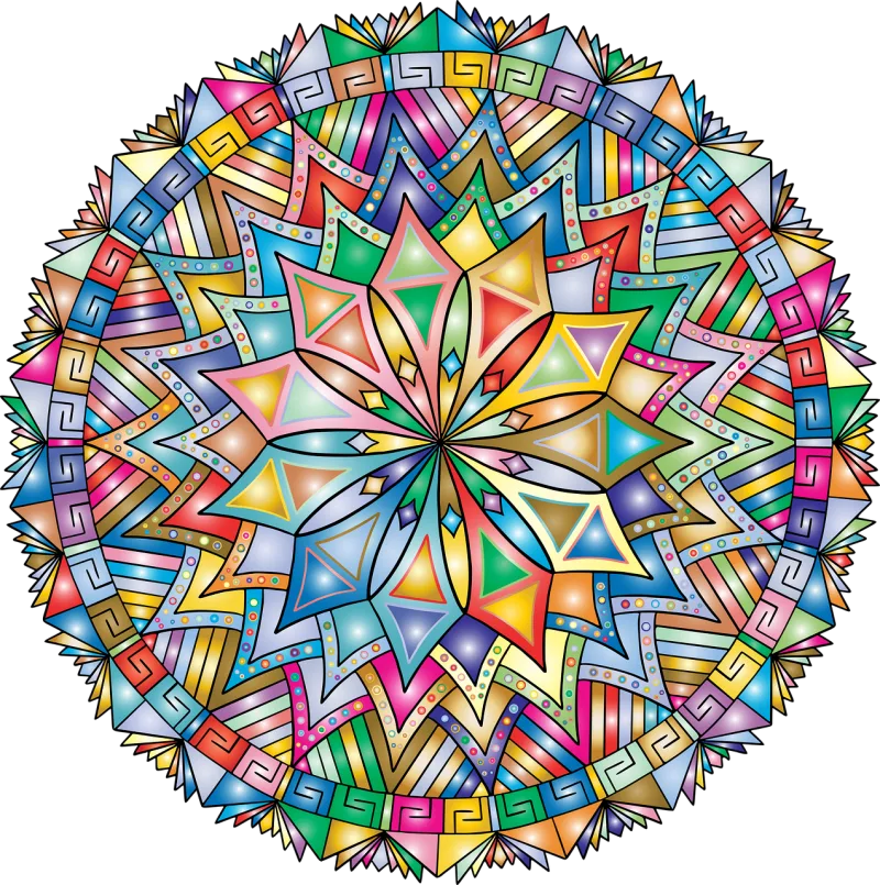 Mandala Pattern Background Stickdatei – Blumen