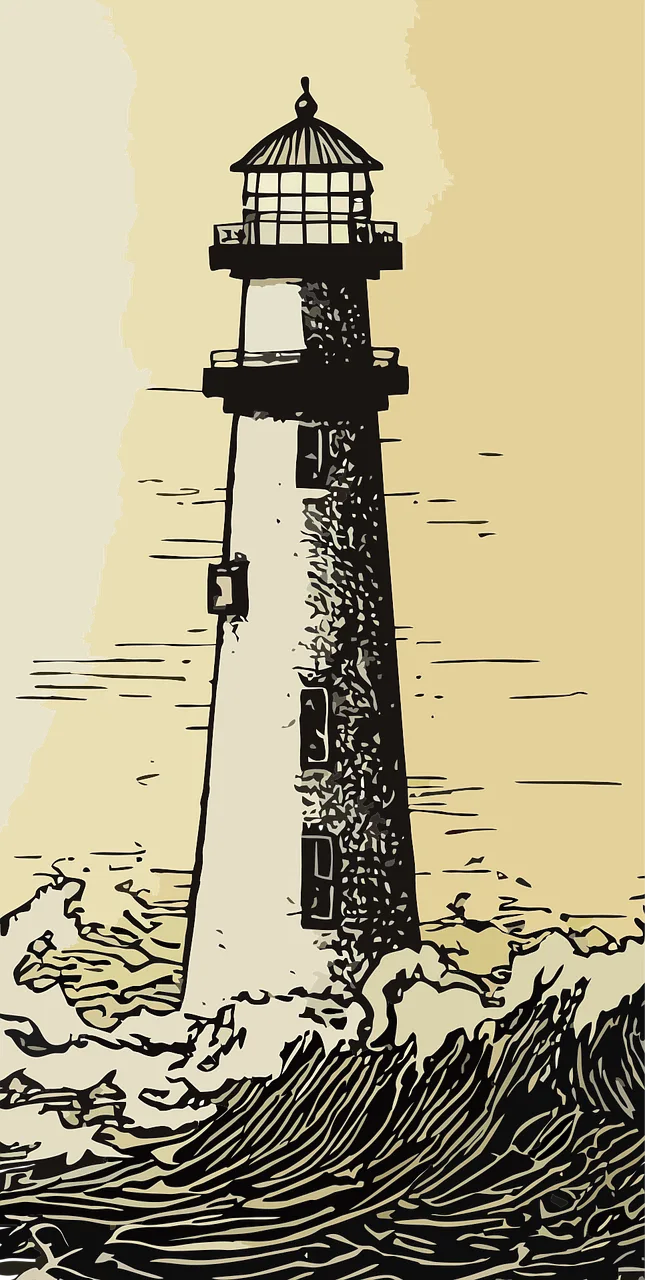 Lighthouse Nature Sea Stickdatei – Natur