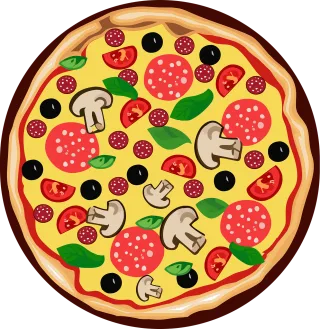 Pizza Food Clipart Stickdatei