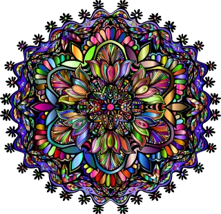 Mandala Floral Flourish Stickdatei