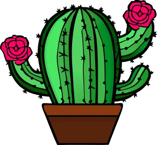Cactus Flowers Plant Stickdatei