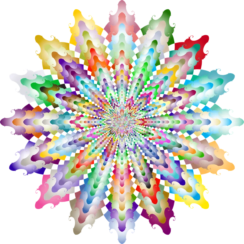 Mandala Nature Flourish Stickdatei – Kinder