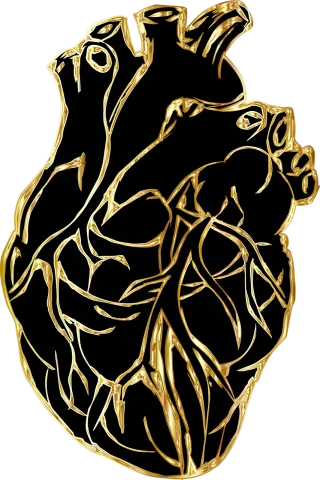 Heart Organ Line art Stickdatei