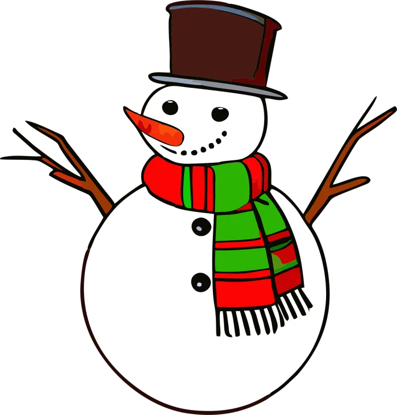 Snowman Scarf Carrot Stickdatei – Weihnachten