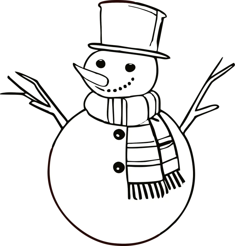 Snowman Scarf Snowballs Stickdatei – Weihnachten