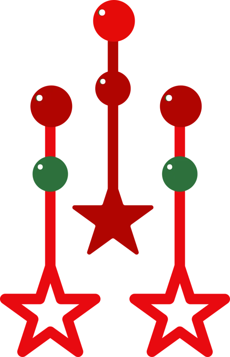 Stars Christmas Decoration Stickdatei – Weihnachten