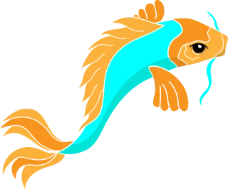 Fish Koi Carp Stickdatei
