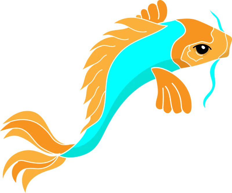Fish Koi Carp Stickdatei – Tiere
