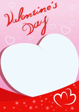 Heart Postcard Valentine Stickdatei