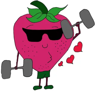 Strawberry Fruit Sport Stickdatei