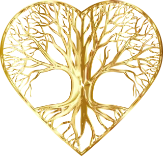 Tree Heart Love Stickdatei