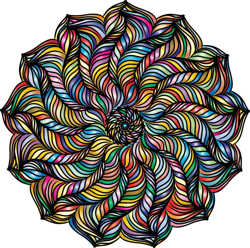 Mandala Rosette Geometric Stickdatei – Kinder