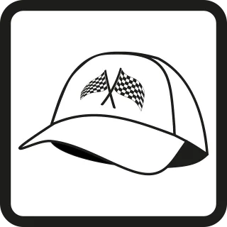 Cap Baseball cap Grand prix Stickdatei