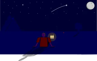 Moon Beautiful wallpaper Stars Stickdatei