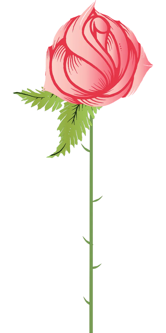 Rose Nature Pink Stickdatei – Blumen