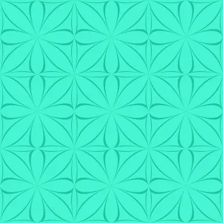 Cyan Wallpaper Pattern Stickdatei – Blumen